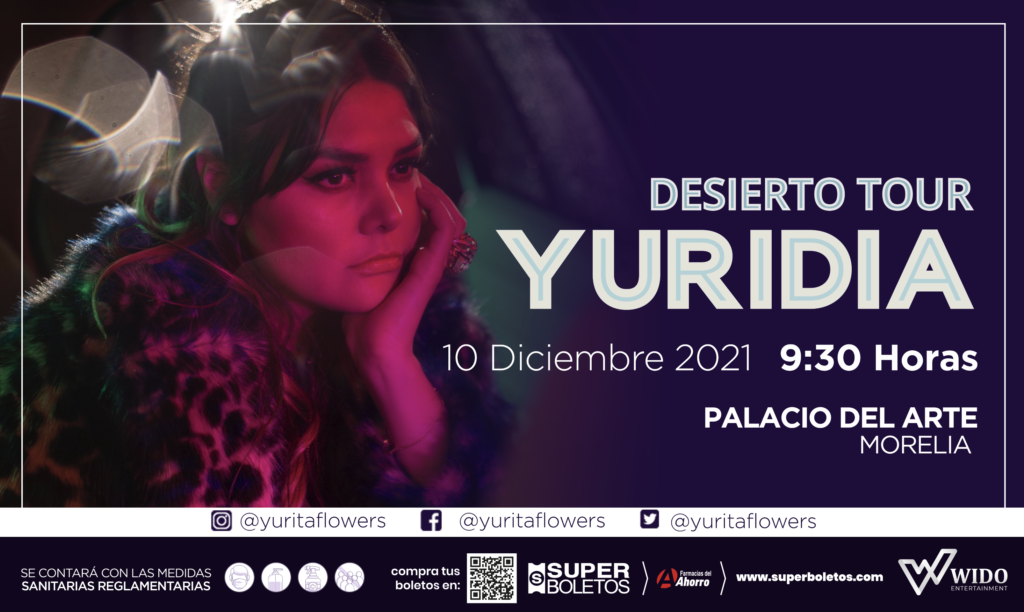 Yuridia volverá a Morelia con su “Desierto Tour” Backstage LC